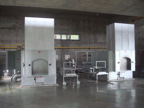 Electrically operated cremation furnace