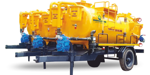 Trailer Mounted Sewer Suction Machine Capacity: 1000 - 8000 Liter/Day