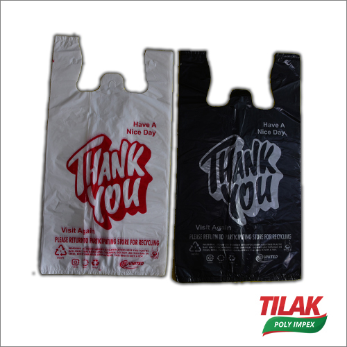 Multicolor Thank You Printed Carry Bags
