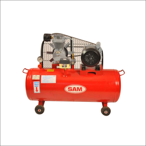Metal 1 Hp Ac Single Phase Sam Reciprocating Air Compressor