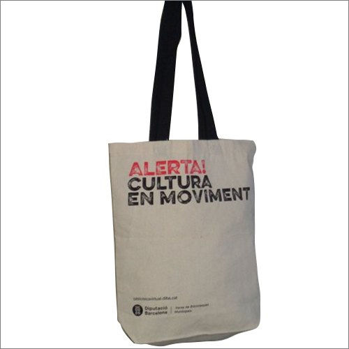 Printed Canvas Shopping Bag