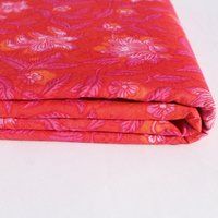 Floral  Barbie Pinkhand Block Print Fabric