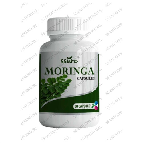 Moringa Capsule - Organic Moringa Oleifera Leaf Powder, 60 Capsules Bottle | Nature's Complete Source of Vitamins, Minerals & Protein, Herbal Dietary Supplement, Enhances Skin & Hair Health