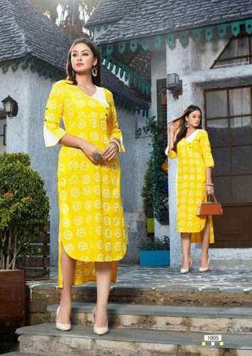 Seven Star 1 Fabfirki Designer Cotton Top Single Kurti