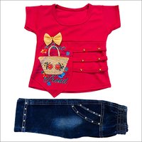 Girls Fancy Top And Pant Set