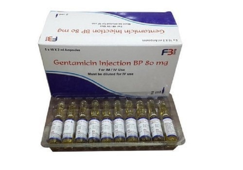 Gentamicin Injection - Aminoglycoside Antibiotic, 1 Unit, Suitable for All Ages, Prescribed Dosage