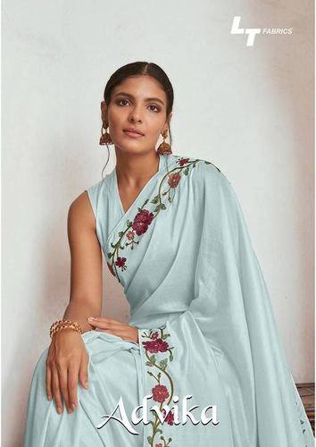 Blue Advika Wholesale Soft Silk Saree Collection
