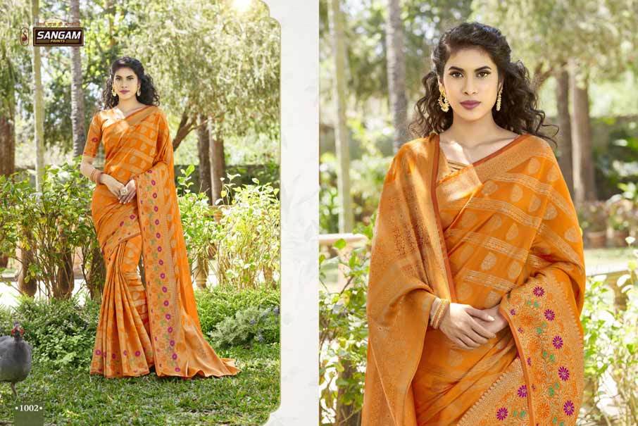 Mor Pankh Satin Designer Silk Saree Catalogue Set