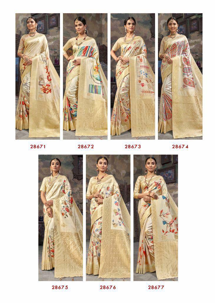 Ranisha Festival Wear Zari Sarees Catalogue Set