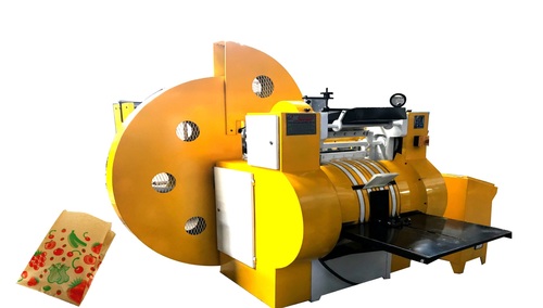 BAGMAC V Bottom Paper Bag Making Machine with Two Color Flexo Printing Attachment