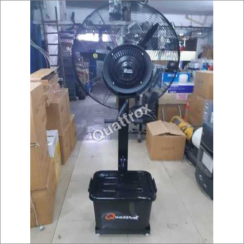 Mist Fan - Black, Floor Installation with Electrical Power Source | Water Mist Technology and 210-220 Voltage