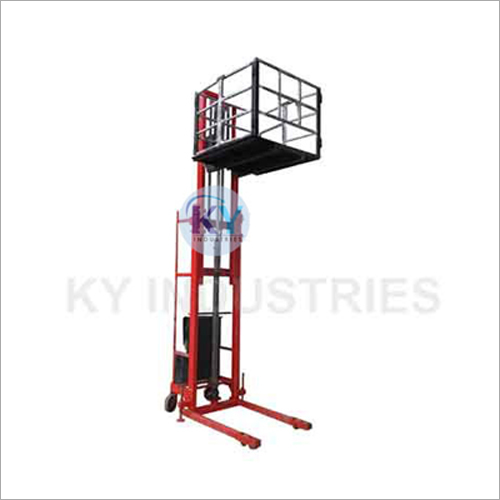Hydraulic Stacker With Cage By K Y INDUSTRIES