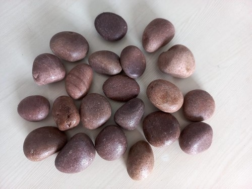 Natural Red / Brown / White pebbles / Normal Coating Pebbles Stone landscaping garden used stone
