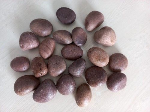 round stone Red Brown White Normal Coating Pebbles Stone landscaping garden used stone