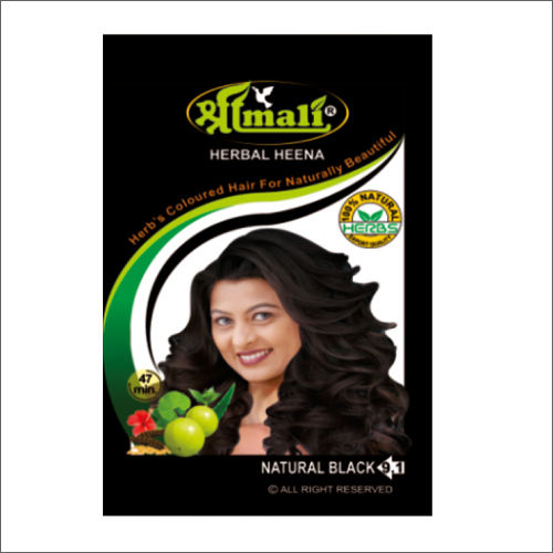 Long Lasting Color Herbal Heena Natural Black Mehndi Powder