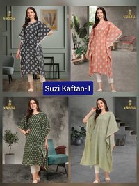 Suzi Kaftan Vol 1 Branded Cotton Kurti Catalogue Set