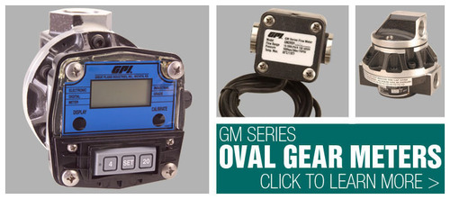 Black Industrial Oval Gear Electronic Flow Meter