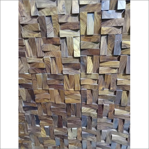 High Quality Teak Sheesham Wood Wall Panels Tiles