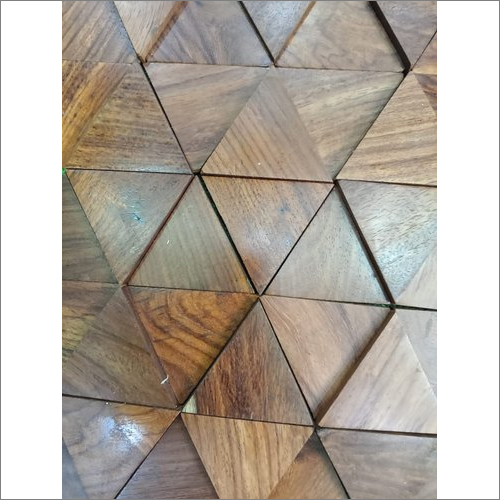 Polished Wooden Wall Sheesham Wood Wall Panel Tiles