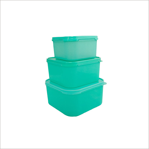 Hazel Green Plastic Container