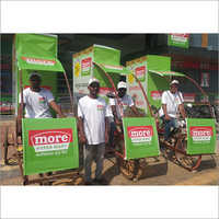 Promotional Signage Board On Cycle