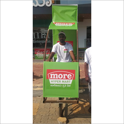 Promotional Signage Board on Cycle