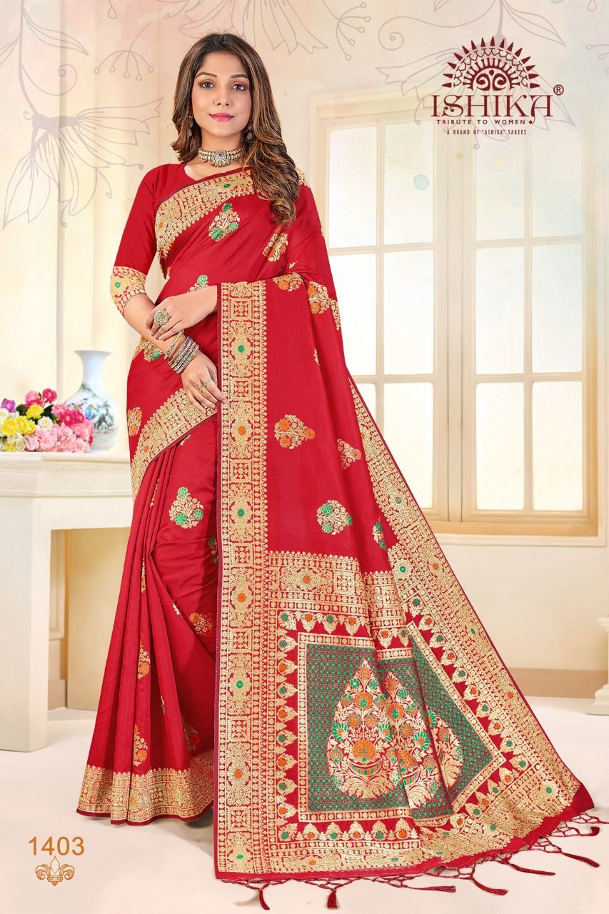 Butterfly Art Silk Designer Saree Set Supplier