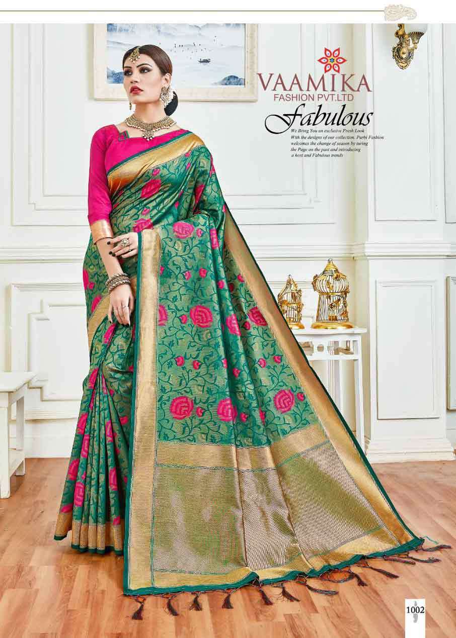 Butterfly Art Silk Designer Saree Set Supplier