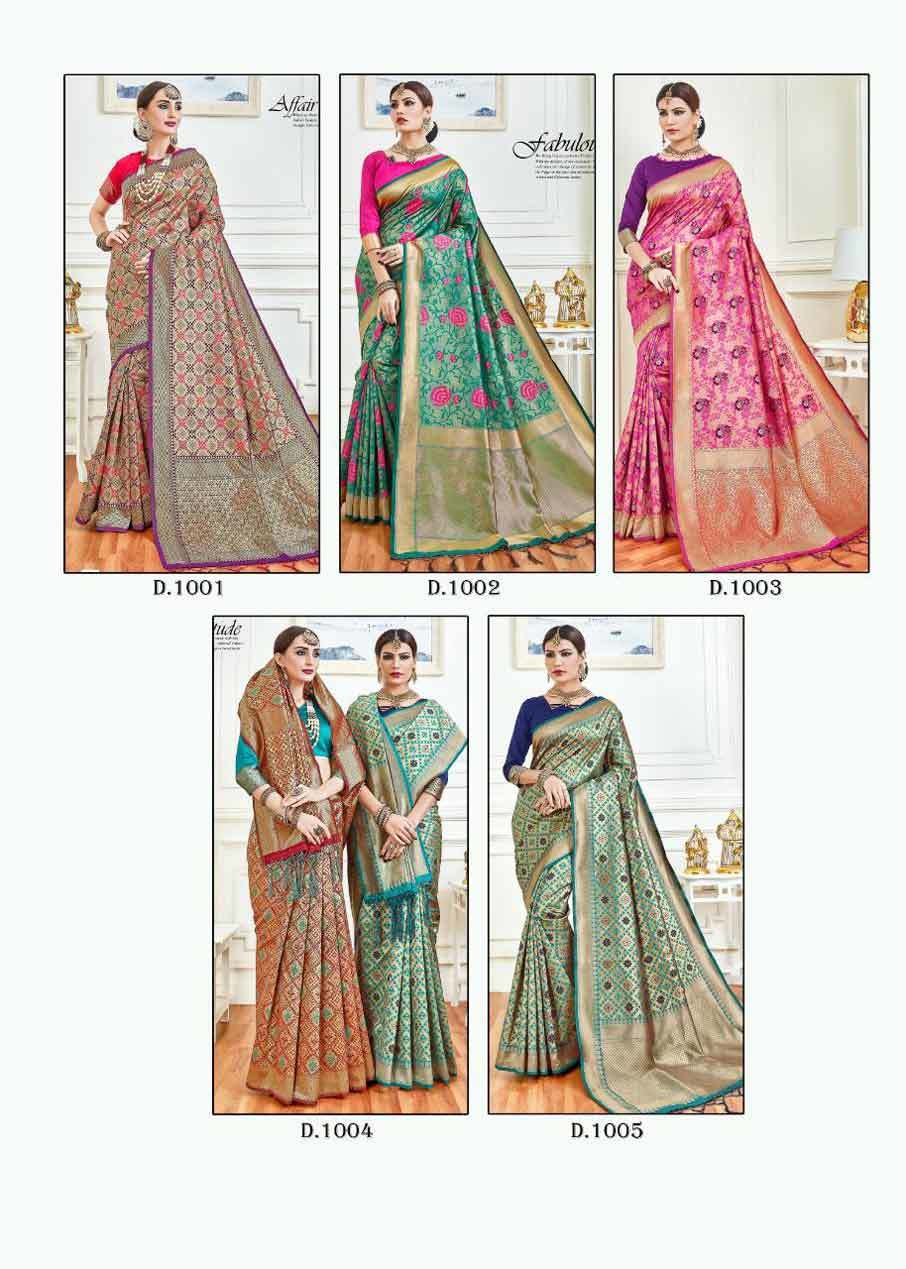 Butterfly Art Silk Designer Saree Set Supplier