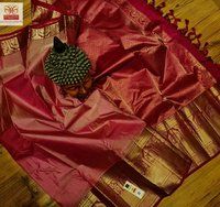 Fancy Border Pure Kanchipuram Soft Silk Saree