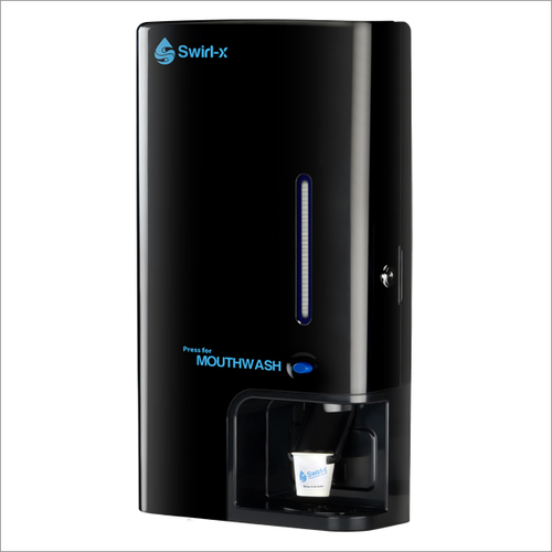 Black Swirl-X Automatic Mouthwash Dispenser