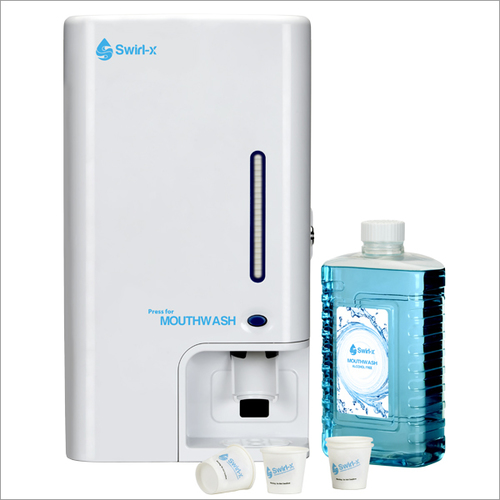 Swirl-X Starter Kit White Mouthwash Dispenser