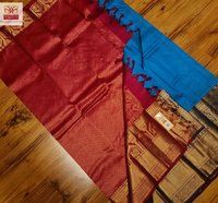 Kanchipuram Fancy Borde Soft  Silk Saree