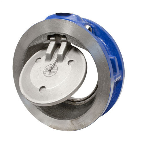 Wafer Check Valve - Cast Iron, 40 mm - 300 mm Diameter, Black/Blue Finish | 10-16 Bar Pressure, Industrial Usage
