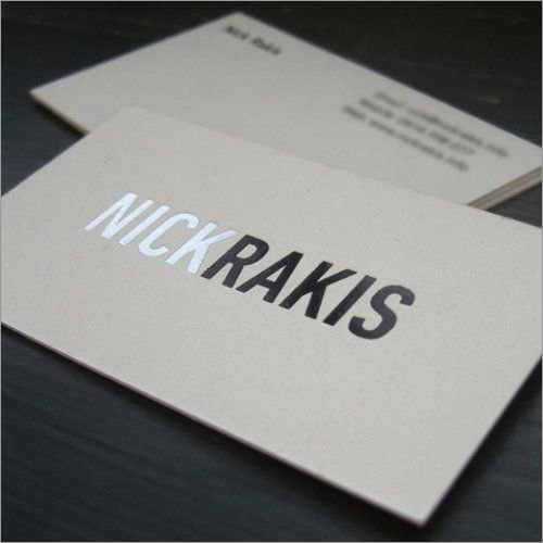 Foil Printing PVC Business Card - 16pt Card Stock, 2" x 3.5" Size, Silk Laminated, Full Color with Metallic Foil Details