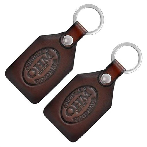 Brown Promotional Leather Key Ring