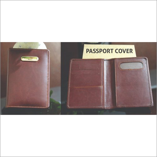 Brown Leather Passport Holder By TAAZ CREATIVE SOLUTIONS