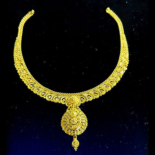 Buy WHP Jewellers WHP 22kt Gold Drop Gold Necklace For Women, BIS Hallmark  Necklace Set For Women Pure Gold, Bridal Jewellery Set For Wedding, Gold  Choker, Traditional Golden Sets, Stylish Design at