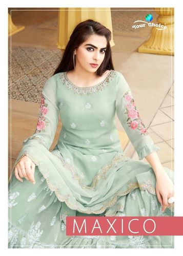 Satin Maxico Georgette Eid Special Suits Collection