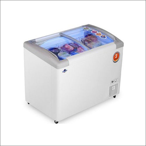 350 Liters Inclined Curved Glass Top Freezer Power Source: Electrical