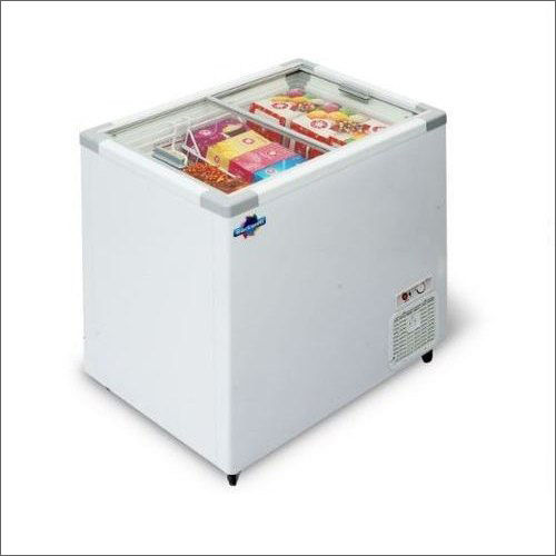 250 Liters Sliding Flat Glass Top Freezer