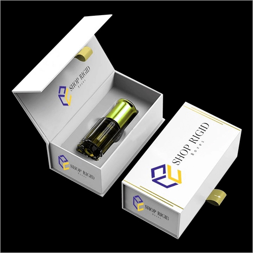 Perfume Rigid Packaging Box - Cardboard Material, Elegant Gift Design | Ideal for Perfume or Fragrance Packaging Solutions
