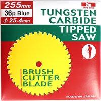 255mm x 1.25mm Glass/Bush Cutting TCT Blade