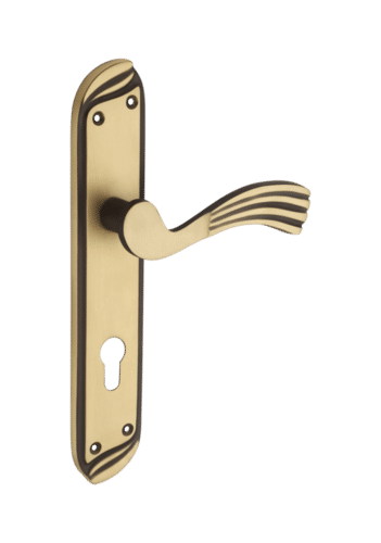 BRASS MORTISE HANDLE LOCK SET BMH 22