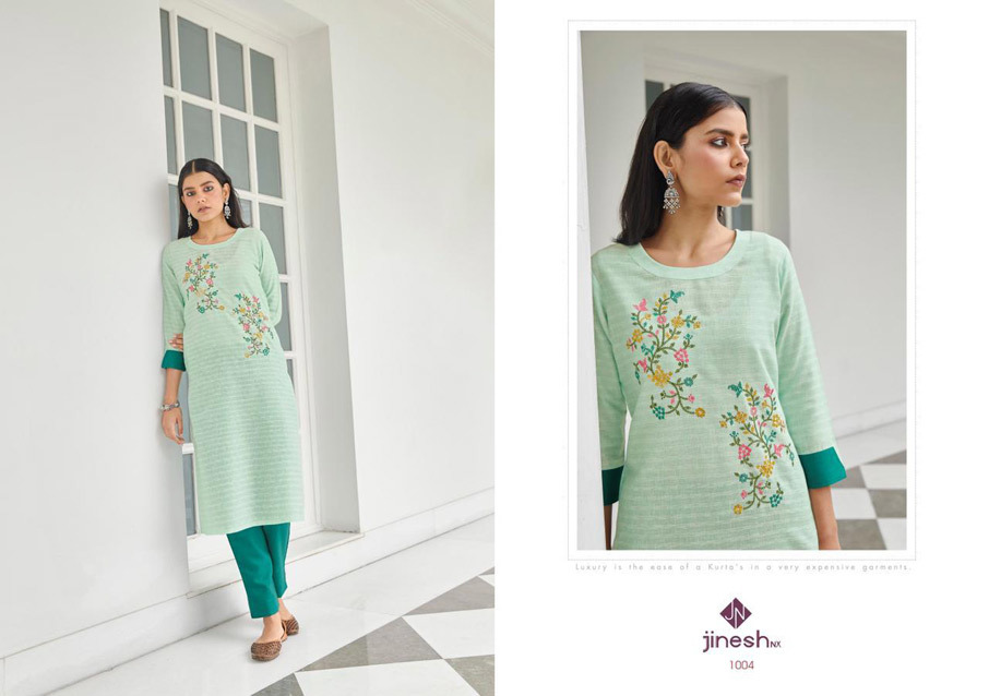 Wilson Cotton Strip Straight Kurtis Manufacturer