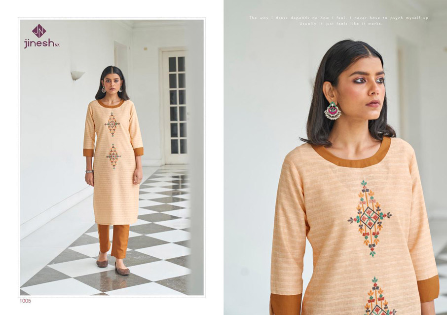 Wilson Cotton Strip Straight Kurtis Manufacturer