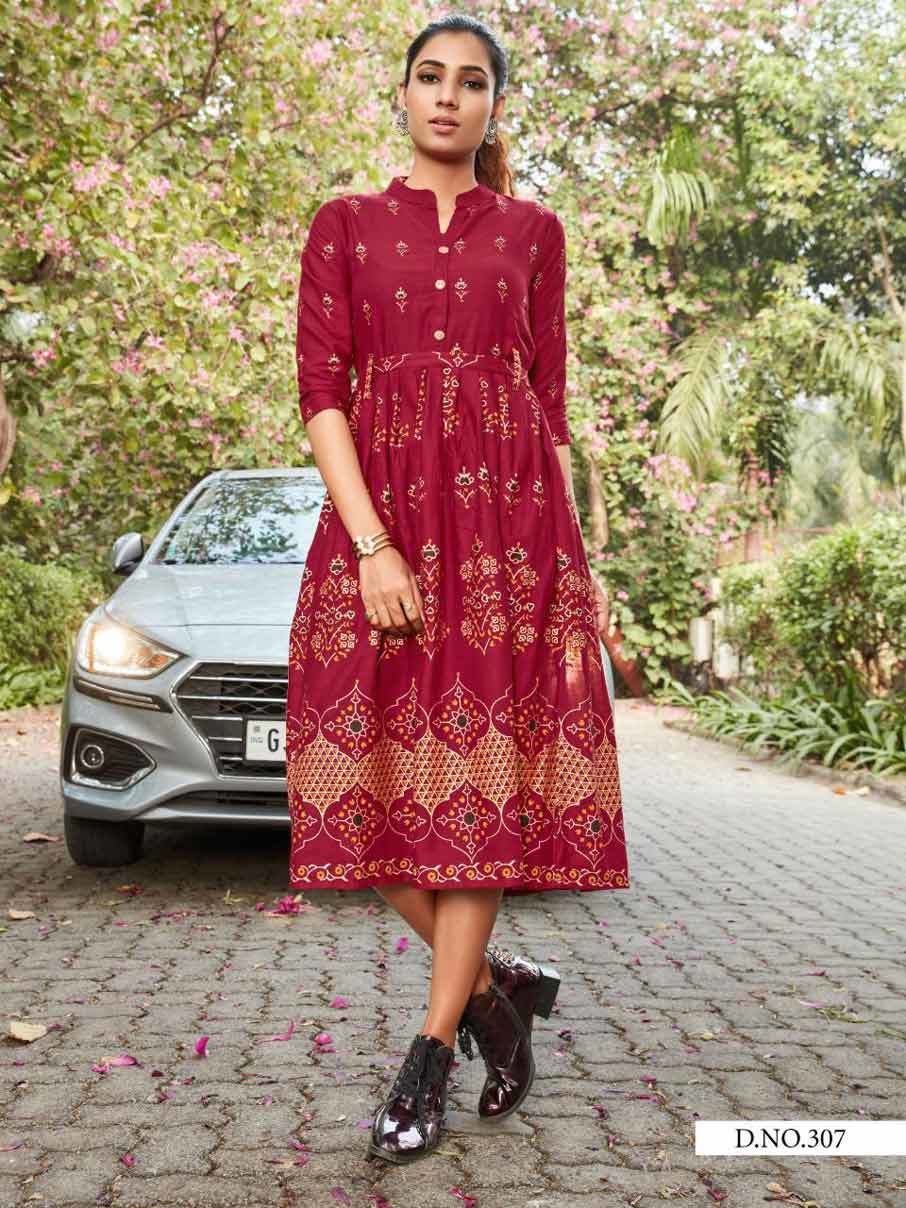 Style Out Vol 3 Rayon Slub Kurtis Collection