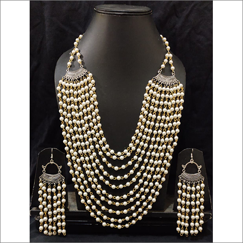 Ladies Oxidized Necklace Set
