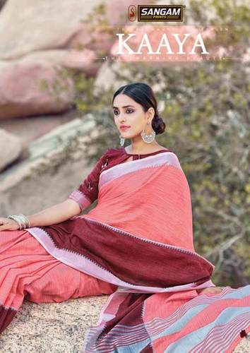 Kaaya Linen Cotton Sarees Catalogue Set Supplier