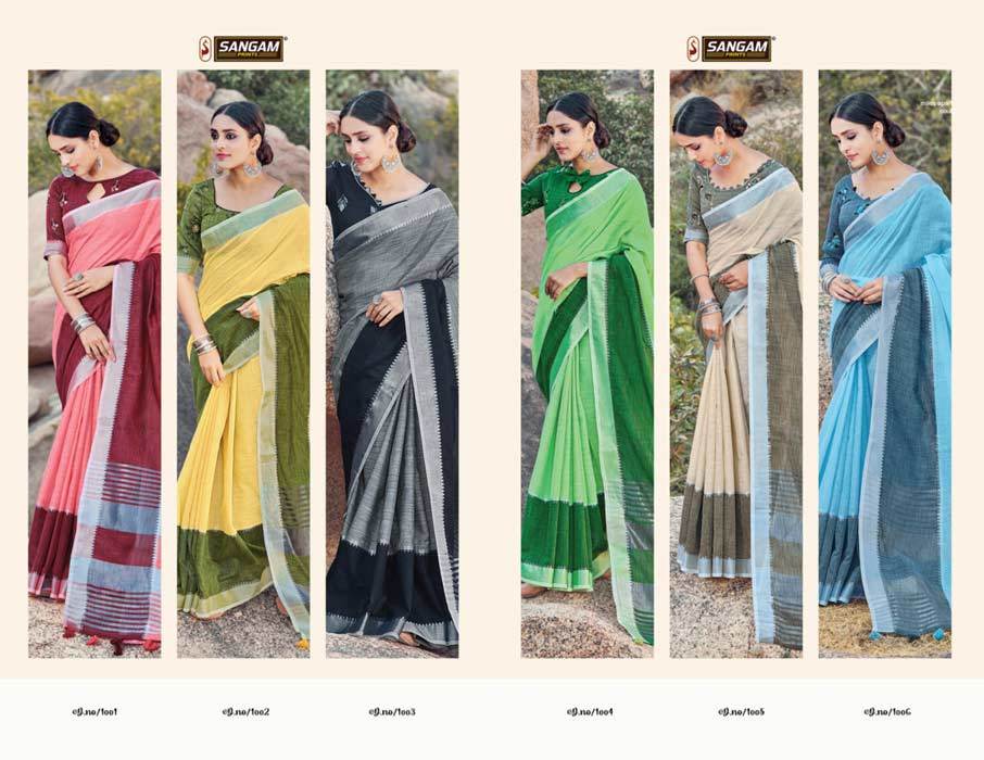 Kaaya Linen Cotton Sarees Catalogue Set Supplier